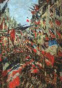 Claude Monet Rue Saint Denis, 30th June 1878 Spain oil painting artist